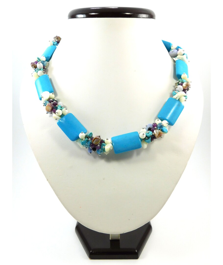 Exclusive turquoise necklace (Collection "Colors")