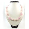 Exclusive necklace &quot;Blooming paradise&quot; Rose quartz