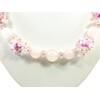 Exclusive necklace &quot;Blooming paradise&quot; Rose quartz