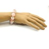 Exclusive bracelet &quot;Carolina&quot;, Rose Quartz, Chalcedony