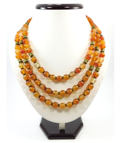 Exclusive necklace "Agata" carnelian