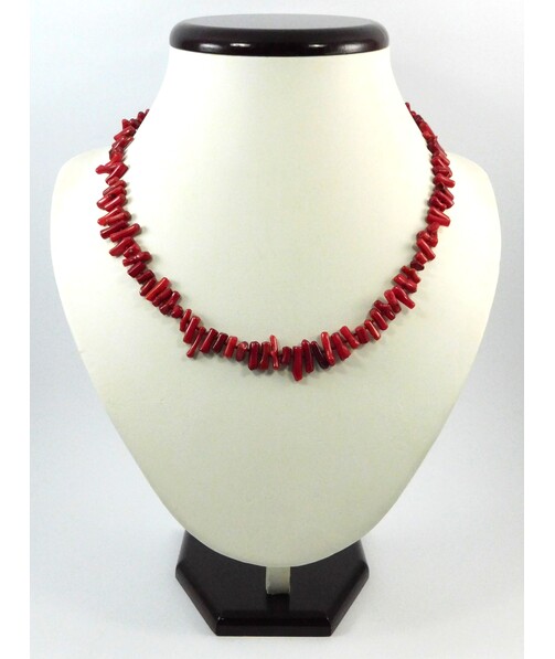 Necklace Coral twigs red