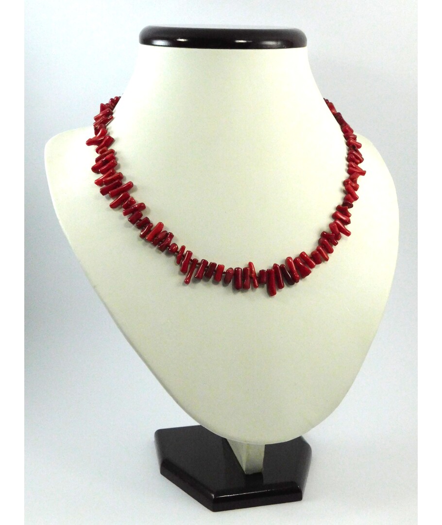 Necklace Coral twigs red