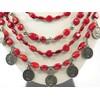 Exclusive necklace &quot;Coral dowry 7&quot; Coral (Collection &quot;Ethnica&quot;)