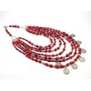 Exclusive necklace &quot;Coral dowry 7&quot; Coral (Collection &quot;Ethnica&quot;)