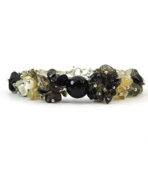 Exclusive bracelet Agate, Citrine