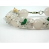 Exclusive bracelet &quot;Spring&quot;, Rose Quartz, Malachite