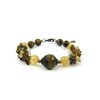 Exclusive bracelet &quot;Baroque&quot; Tiger&#039;s eye, Citrine