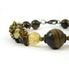 Exclusive bracelet &quot;Baroque&quot; Tiger&#039;s eye, Citrine