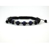 Shambhala bracelet for men Lapis lazuli 	