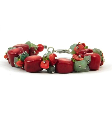 Exclusive bracelet Coral, Jade