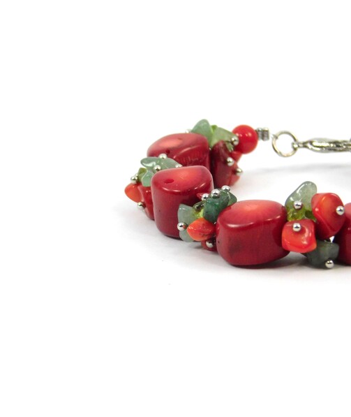 Exclusive bracelet Coral, Jade