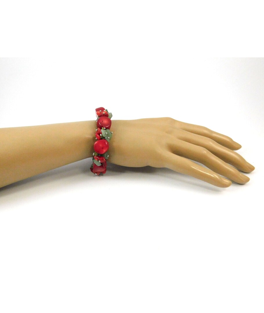 Exclusive bracelet Coral, Jade