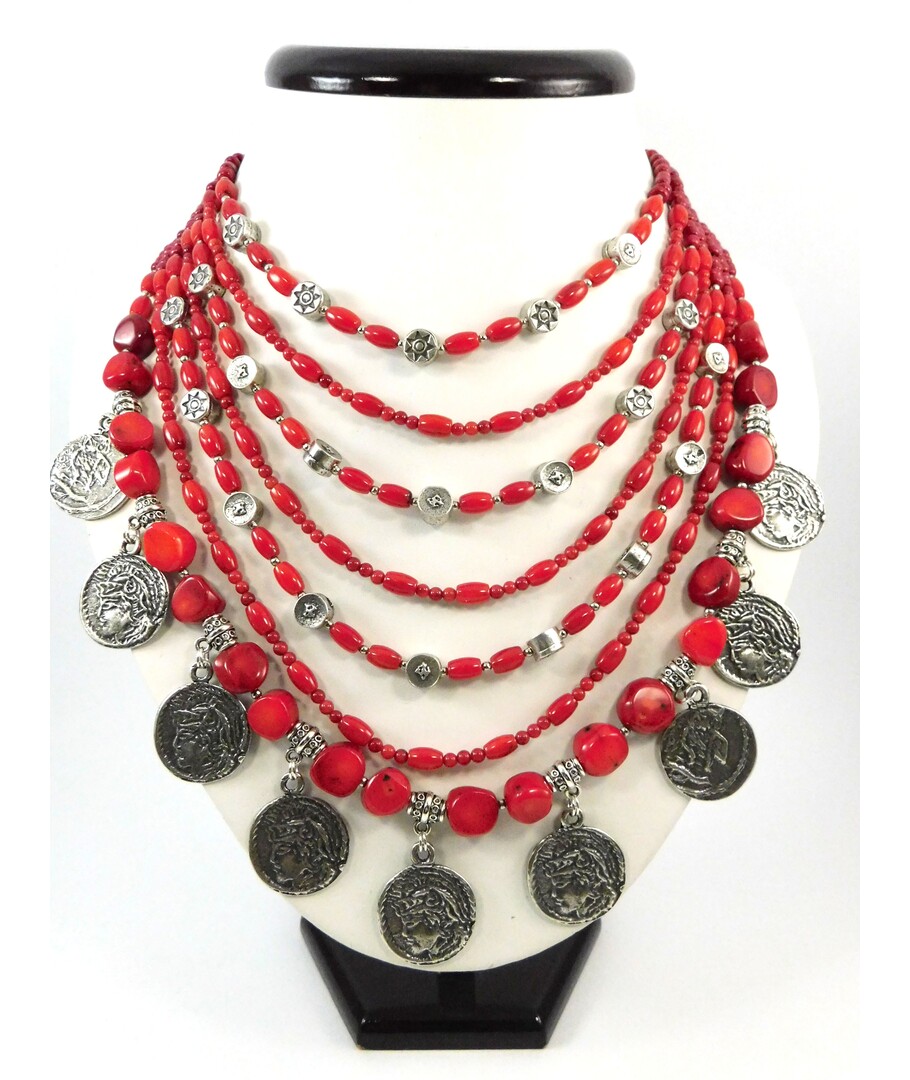 Exclusive necklace "Coral 2" Coral