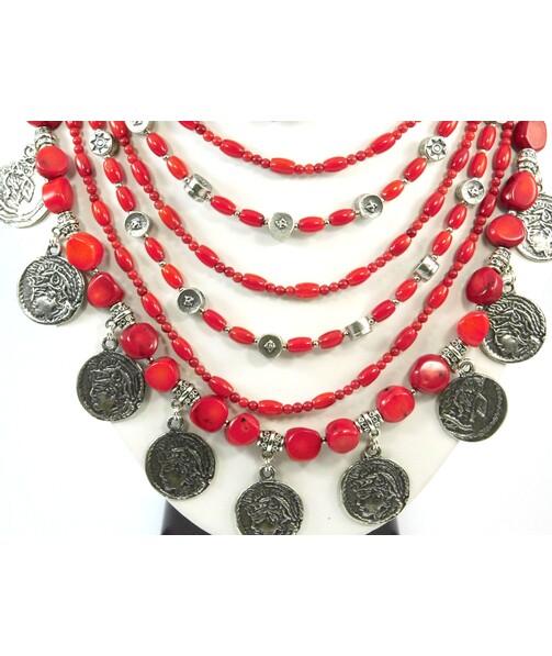 Exclusive necklace "Coral 2" Coral