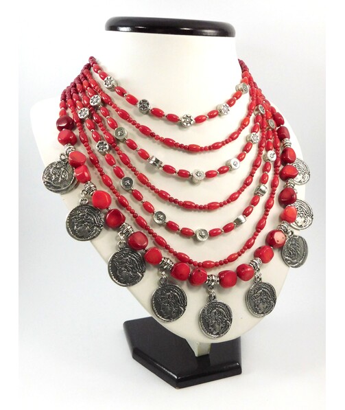 Exclusive necklace "Coral 2" Coral