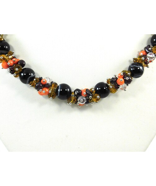 Exclusive Agate necklace (Collection "Colors")