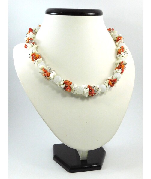 Exclusive frosted agate necklace ("Colors" collection)