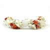 Exclusive bracelet Agate frosty, Coral, Mother of pearl