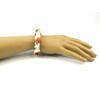 Exclusive bracelet Agate frosty, Coral, Mother of pearl