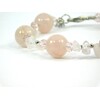 Exclusive bracelet &quot;Pink extravaganza&quot;, Rose quartz