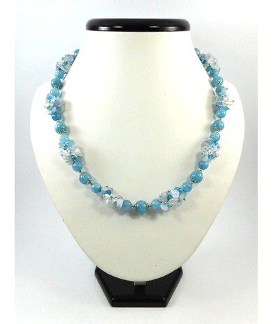 Exclusive necklace "Angel" Aquamarine