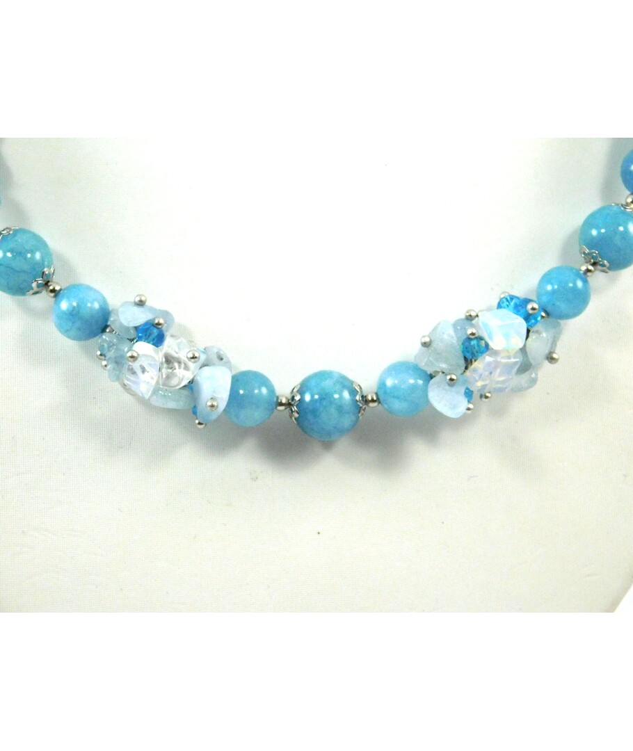 Exclusive necklace "Angel" Aquamarine