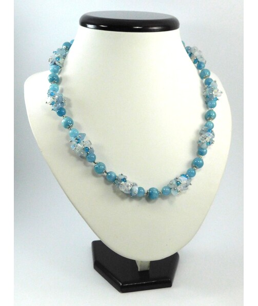 Exclusive necklace "Angel" Aquamarine