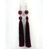 Exclusive Agate tassel earrings