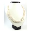 Exclusive necklace &quot;Pink Azalea&quot; Rose Quartz, Mother of Pearl