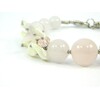 Exclusive bracelet &quot;Pink Azalea&quot; Rose Quartz, Mother of Pearl