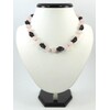 Exclusive necklace &quot;Magic Dahlia&quot; Rose Quartz, Garnet