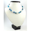 Exclusive necklace &quot;Sea Waves&quot; Agate, Moonstone (synth.)