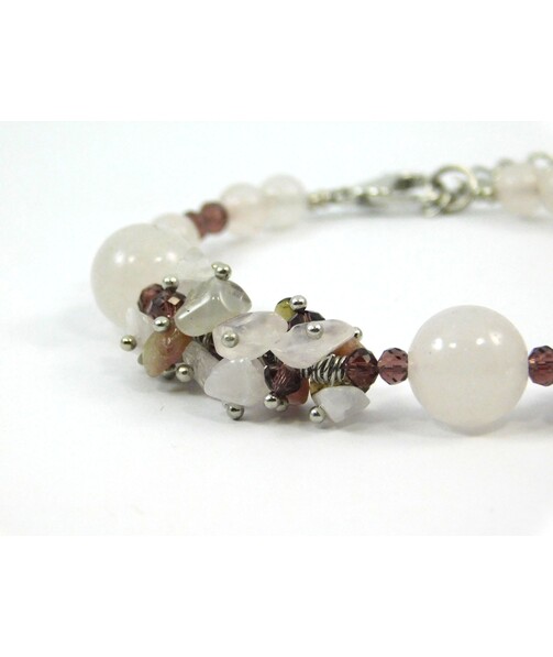 Exclusive bracelet "Floxia" Quartz, Tourmaline