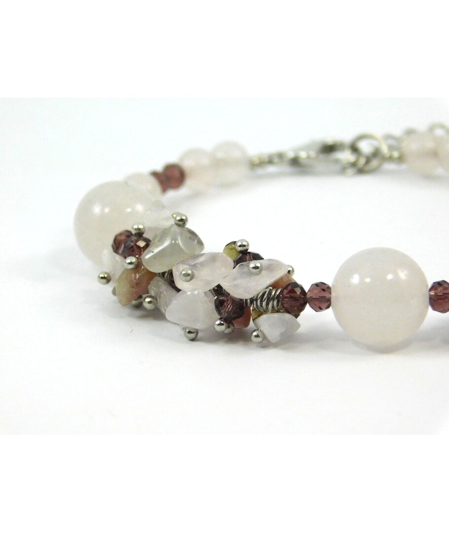 Exclusive bracelet "Floxia" Quartz, Tourmaline