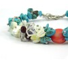 Exclusive bracelet &quot;Coral reef&quot;, Coral, Turquoise