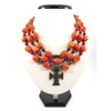 Exclusive necklace &quot;Annichka 4&quot; Coral (&quot;Ethnic&quot; Collection)