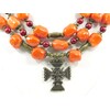 Exclusive necklace &quot;Annichka 4&quot; Coral (&quot;Ethnic&quot; Collection)