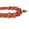 Exclusive necklace &quot;Annichka 4&quot; Coral (&quot;Ethnic&quot; Collection)