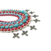 Exclusive necklace &quot;Possessed&quot; Coral, Turquoise