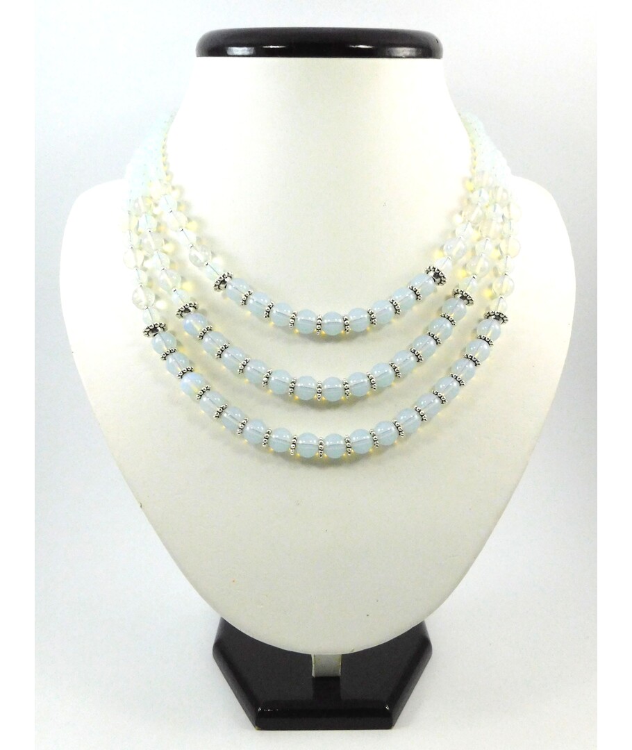 Exclusive necklace "Blue Veil 2" Moonstone