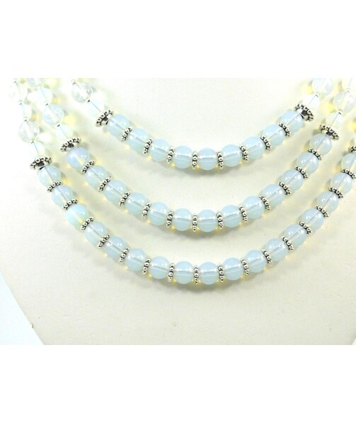 Exclusive necklace "Blue Veil 2" Moonstone