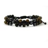 Shambhala bracelet Tiger&#039;s eye, Hawk&#039;s eye, Hematite