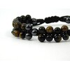 Shambhala bracelet Tiger&#039;s eye, Hawk&#039;s eye, Hematite