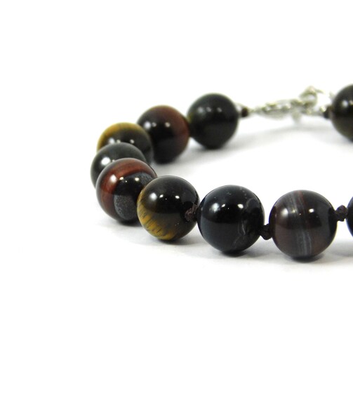 Exclusive bracelet Tiger's eye, Bull's eye, Hawk's eye