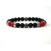 Bracelet Shungite, Coral, Hematite