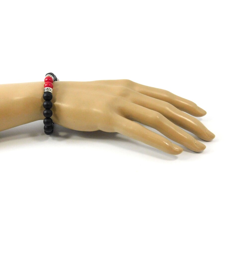 Bracelet Shungite, Coral, Hematite