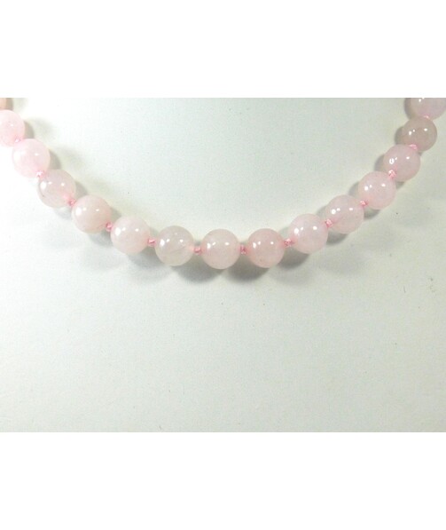 Necklace Rose Quartz 10 mm