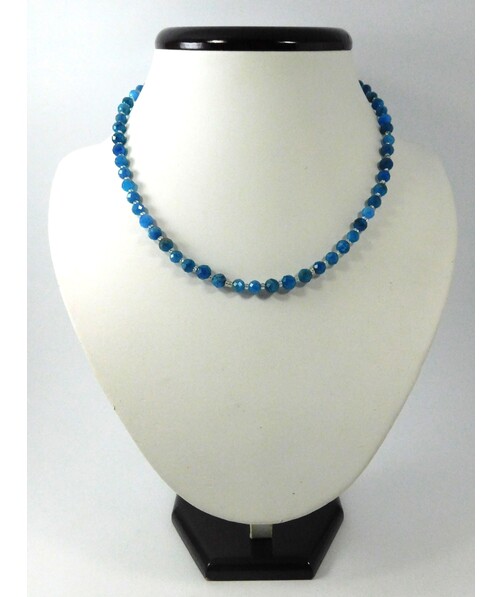 Apatite necklace 8 mm facet