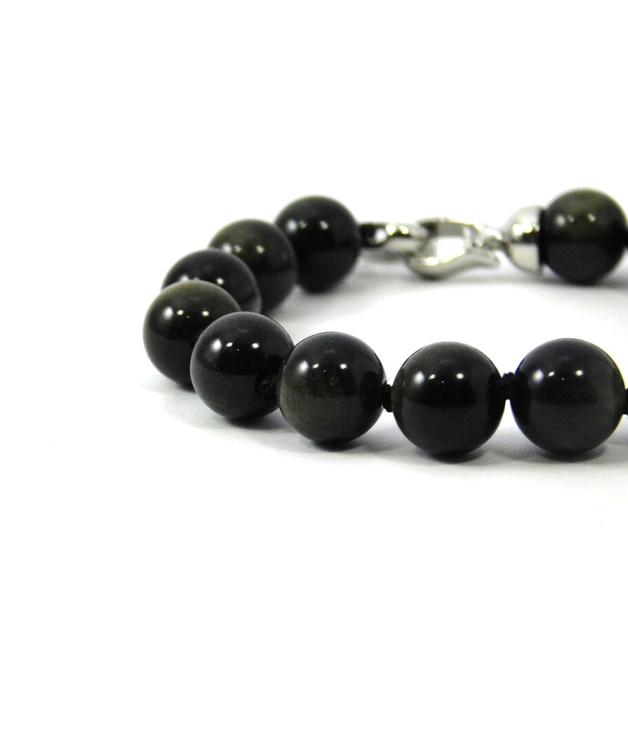 Obsidian bracelet